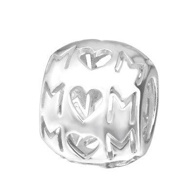 Silver MOM Bead