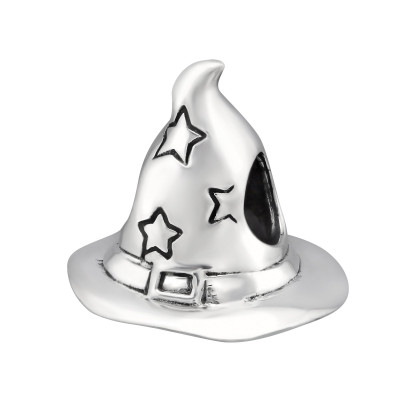 Wizard Hat Sterling Silver Bead