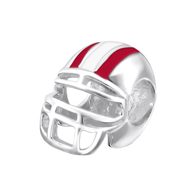 Helmet Sterling Silver Bead