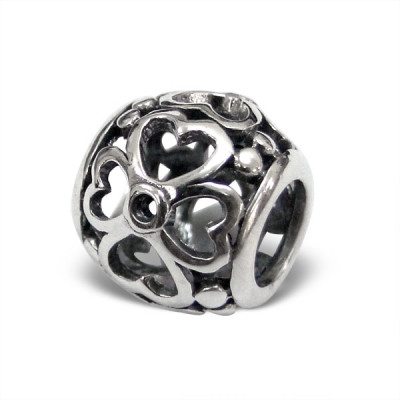 Silver Flower Bead