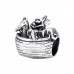 Silver Animal Boat Bead