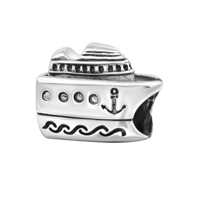 Silver Cruise Ship Bead