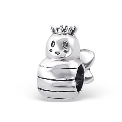 Queen Bee Sterling Silver Bead