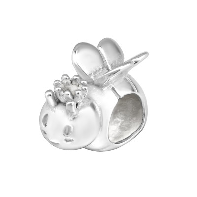 Silver Bee Bead