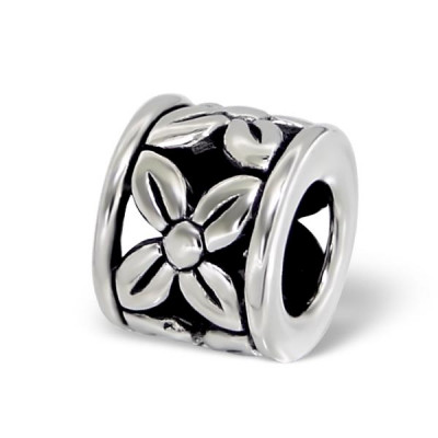 Flower Sterling Silver Bead