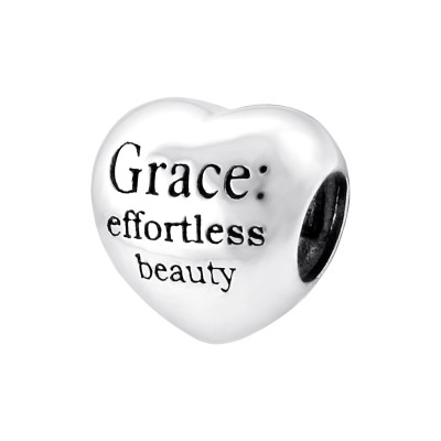 Silver Heart Grace Bead