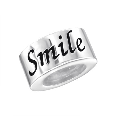 Silver Smile Bead