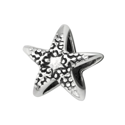 Silver Starfish Bead