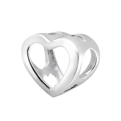 Heart Sterling Silver Bead