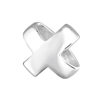 Silver Cross Bead