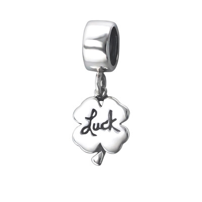 Lucky Clover Sterling Silver Bead