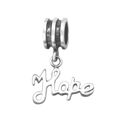 Silver Hanging Hope Bead