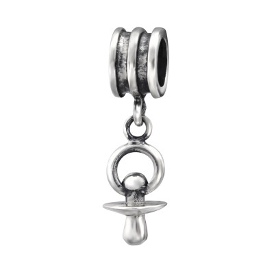 Silver Hanging Pacifier Bead