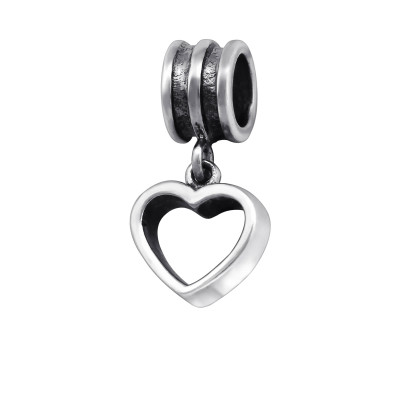 Heart Sterling Silver Bead