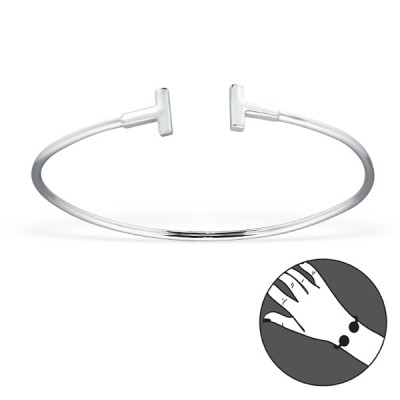 Plain Sterling Silver Bangle