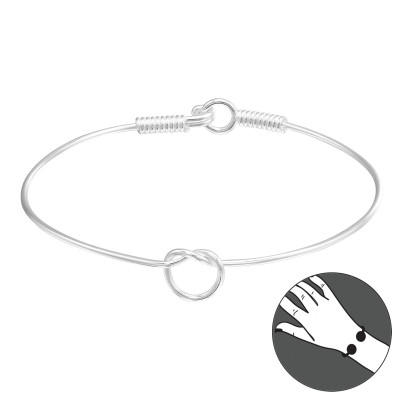 Silver Knot Bangle