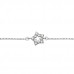 Silver Star Adjustable Bracelet with Cubic Zirconia