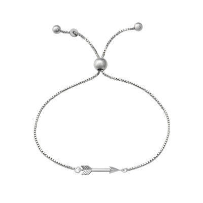 Silver Arrow Adjustable Bracelet