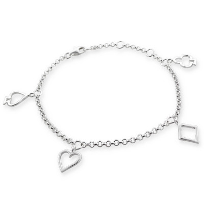 Heart Sterling Silver Bracelet