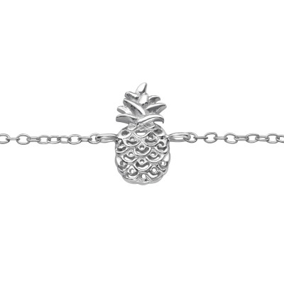 Silver Pineapple Bracelet