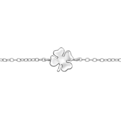 Silver Lucky Clover Bracelet