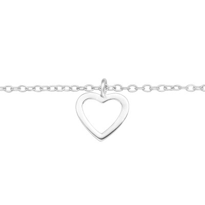 Silver Heart Bracelet