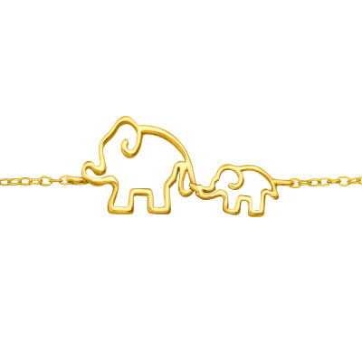 Silver Elephant Bracelet