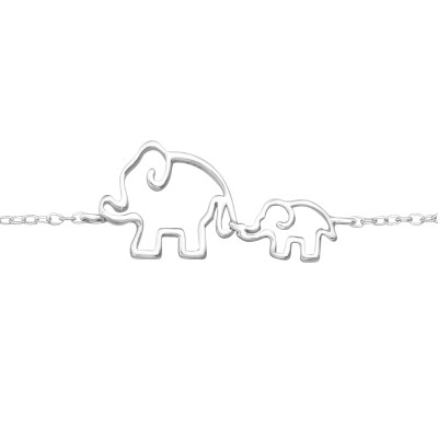 Silver Elephant Bracelet