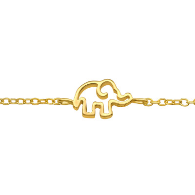 Silver Elephant Bracelet