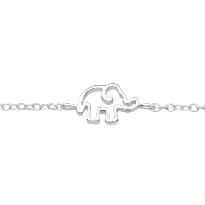 Silver Elephant Bracelet