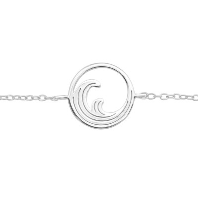 Silver Wave Bracelet