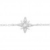 Silver Northern Star Bracelet with Cubic Zirconia and Crystal