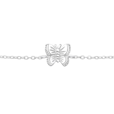 Silver Butterfly Bracelet