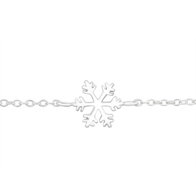 Silver Snowflake Bracelet