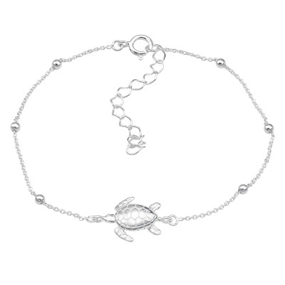 Silver Turtle Bracelet