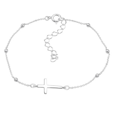 Silver Cross Bracelet