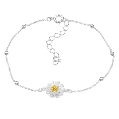 Silver Flower Bracelet