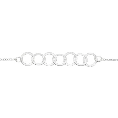 Silver Circle Link Bracelet