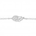 Silver Wing Bracelet with Cubic Zirconia