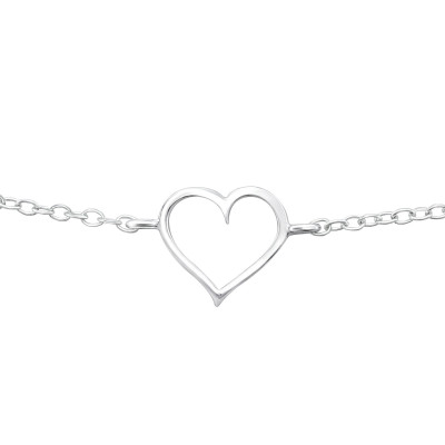 Silver Heart Bracelet