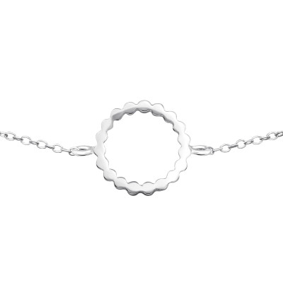 Round Sterling Silver Bracelet