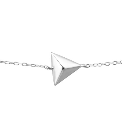 Silver Triangle Bracelet
