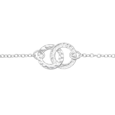 Silver Circles Link Bracelet