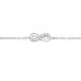 Silver Infinity Bracelet with Cubic Zirconia Silver Infinity Bracelet with Cubic Zirconia