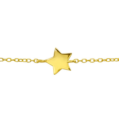 Star Inline Sterling Silver Bracelet