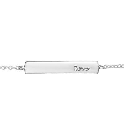 Silver Bar Bracelet