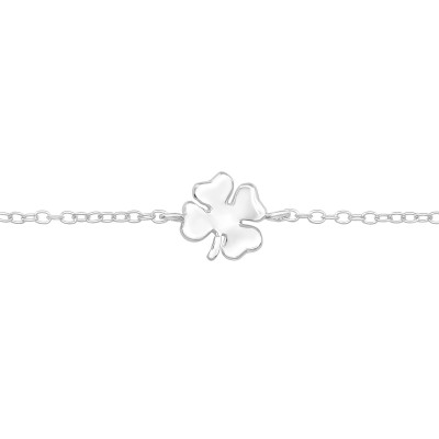 Silver Lucky Clover Bracelet