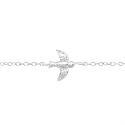 Silver Bird Bracelet