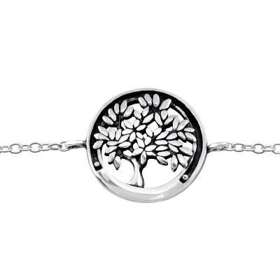 Silver Tree Of Life Bracelet