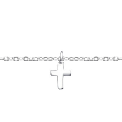 Silver Cross Bracelet